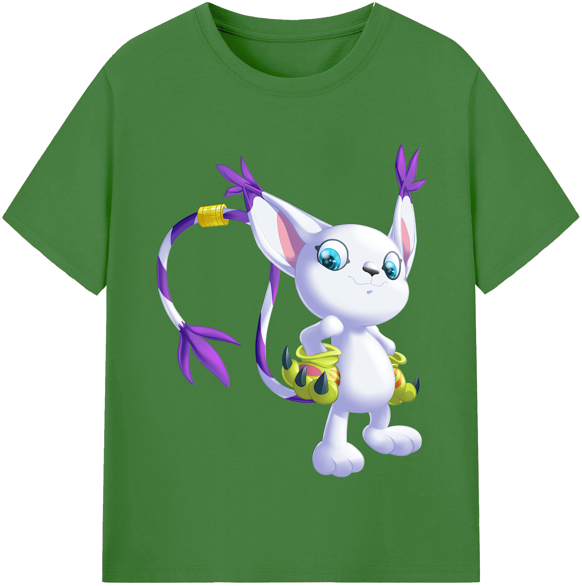 （画像用） Digimon デジタルモンスター/デジモン レディースカジュアルプリントTシャツ（綿100％）